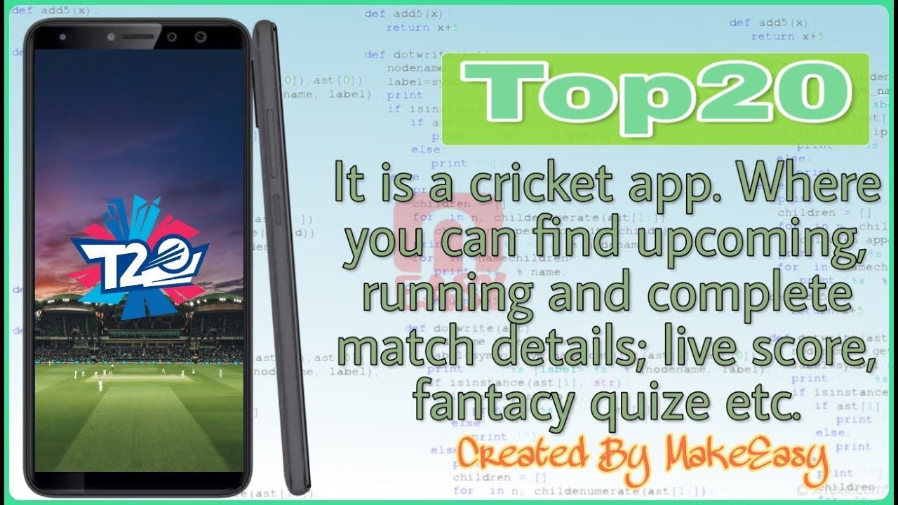 Thumbnail of Top20 A Cricket App (Part-3) | Android Studio Project, Kodular Project to Android Studio | MakeEasy