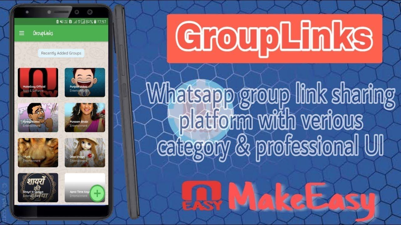 Thumbnail of Whatsapp Group Link App AIA | For Kodular, Thunkable, App Inventor Platform | MakeEasy