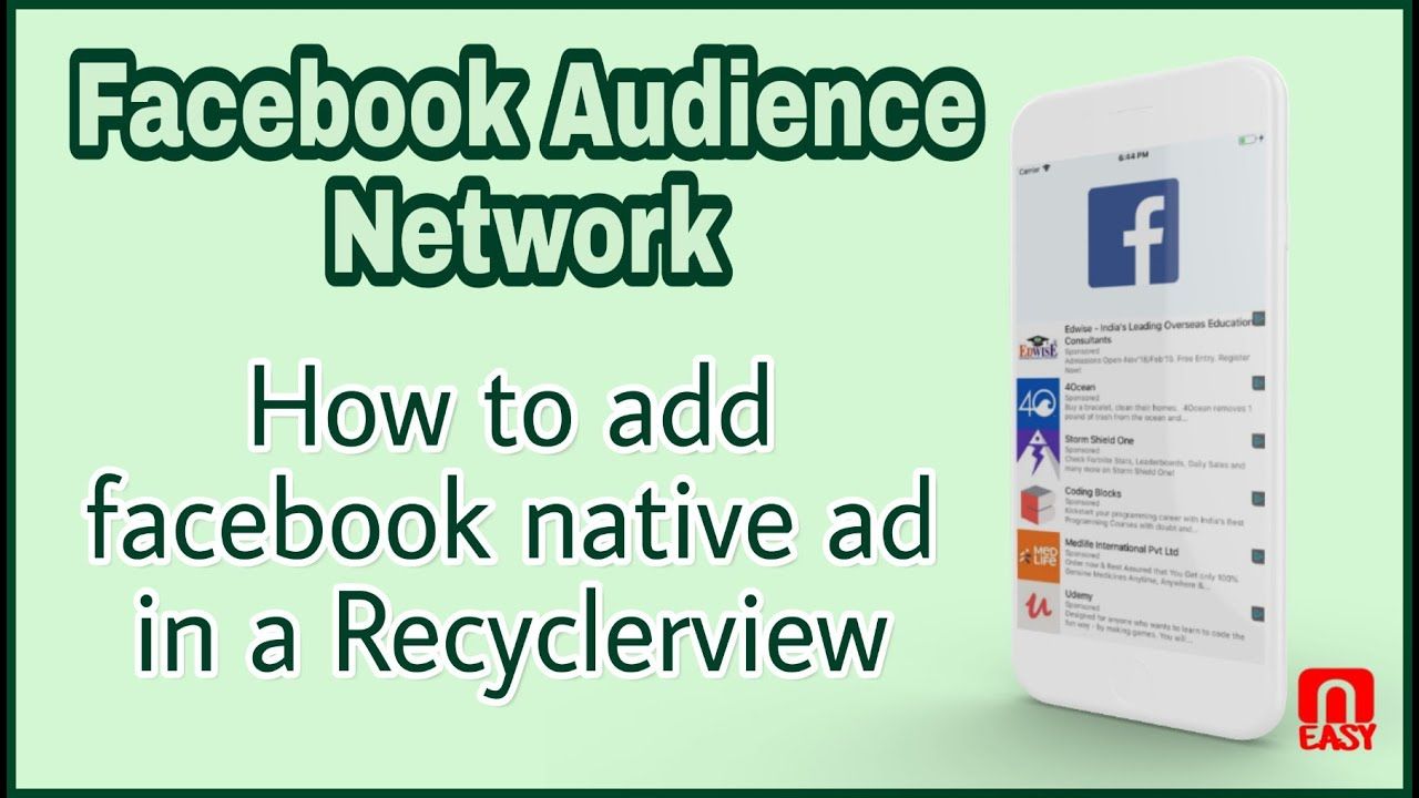 Thumbnail of How to add Facebook Native Ad in a RecyclerView 2021 | Android Studio Tutorial | MakeEasy