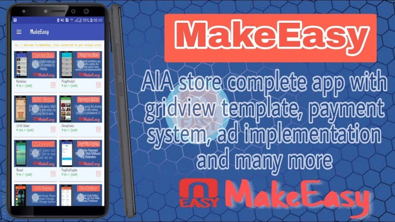 Thumbnail of MakeEasy Store AIA | For Kodular, Thunkable, App Inventor Platform | MakeEasy